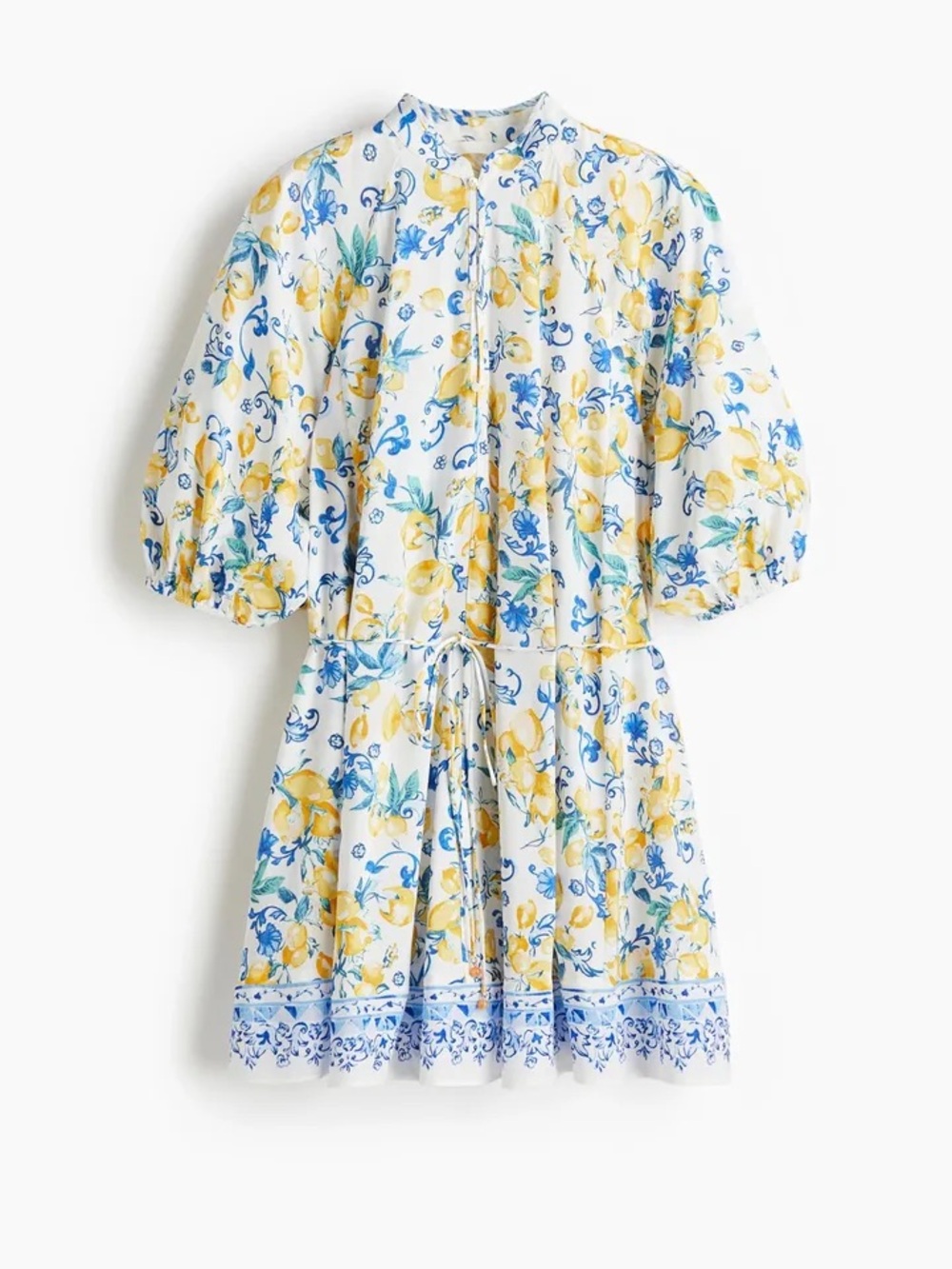 H&M lemon print summer dress